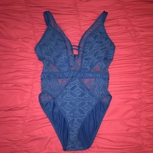 AQUA BLUE ONE PIECE SWIM